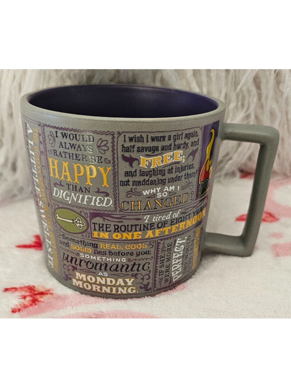 Unemployed Philosophers Guild Bronte Sisters Coffee Mug Cup Literary Quotes 3.5"